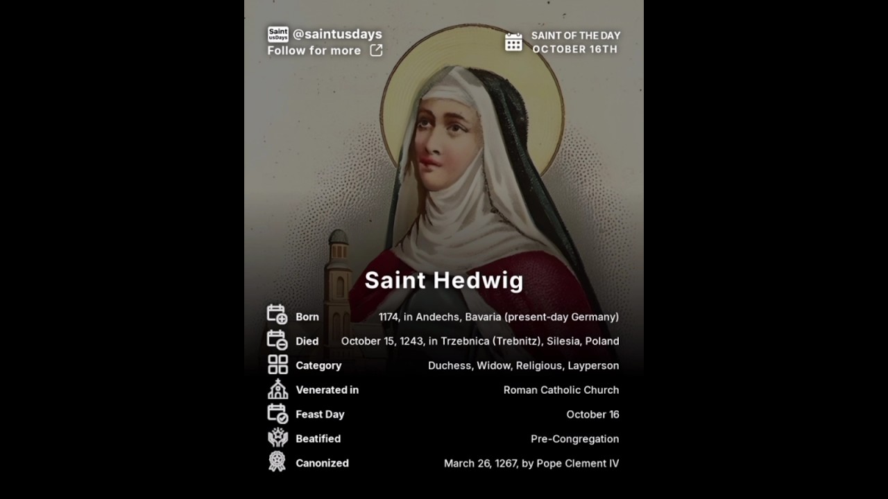 Saint of the Day (October 16) – St. Hedwiga