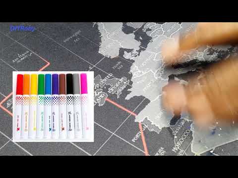 Easily remove ink pen marker stains from mousepad or desk mat, like magic. Full wash tutorial.