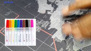 Easily remove ink pen marker stains from mousepad or desk mat, like magic. Full wash tutorial.