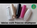 Faça Você Mesmo IDEIAS c/ Frasco de Shampoo. Tutorial Porta Escovas /Brincos.Recicle♻️