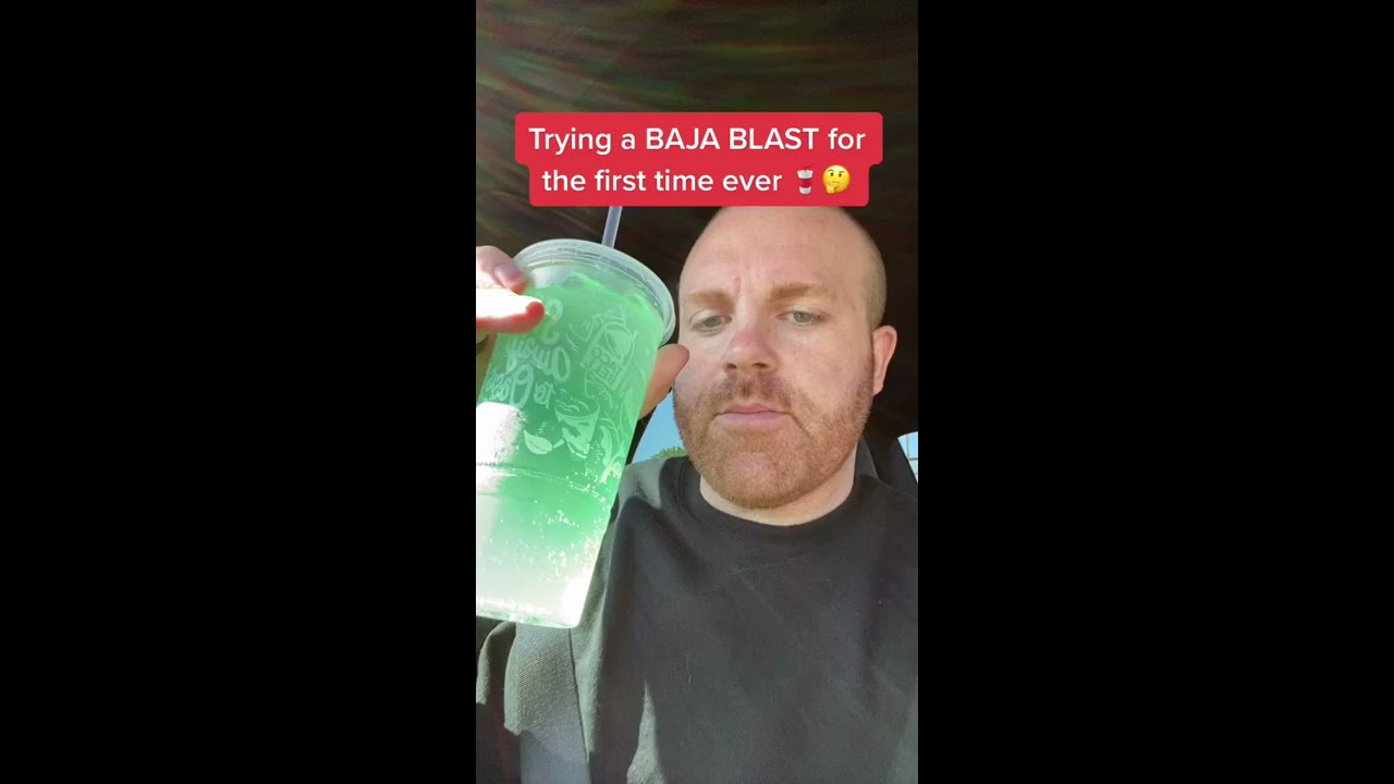 Trying A BAJA BLAST For The First Time Ever Taco Bell Review Twitter BigRobEnergy