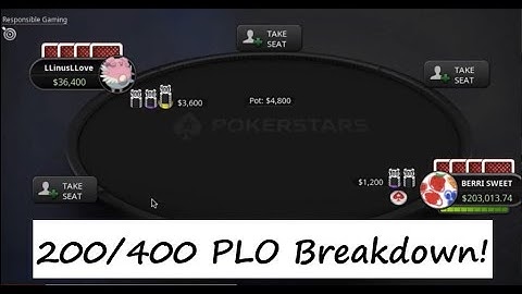 Studying a 200/400 high stakes Berri Sweet LlinusLlove hand WITHOUT solvers! PLO Analysis 1.