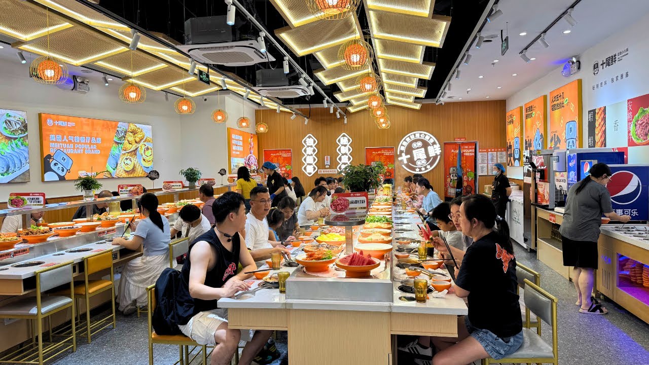 $7 Individual Conveyor Belt Mini Hotpot Buffet