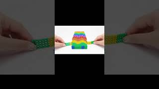 ASMR Video - How to build the amazing castle with Magnetic Balls #shorts​ #magnet​ #diy​