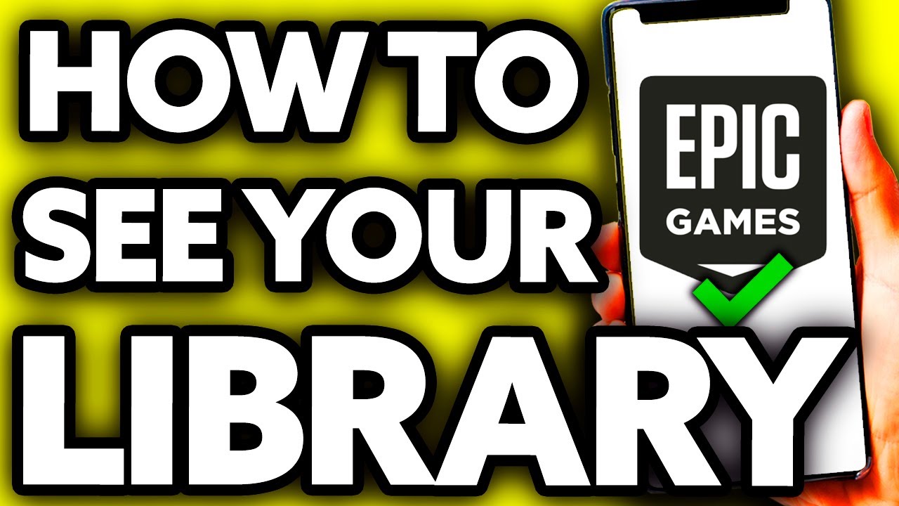 How To See Epic Games Library on Browser (EASY!) 