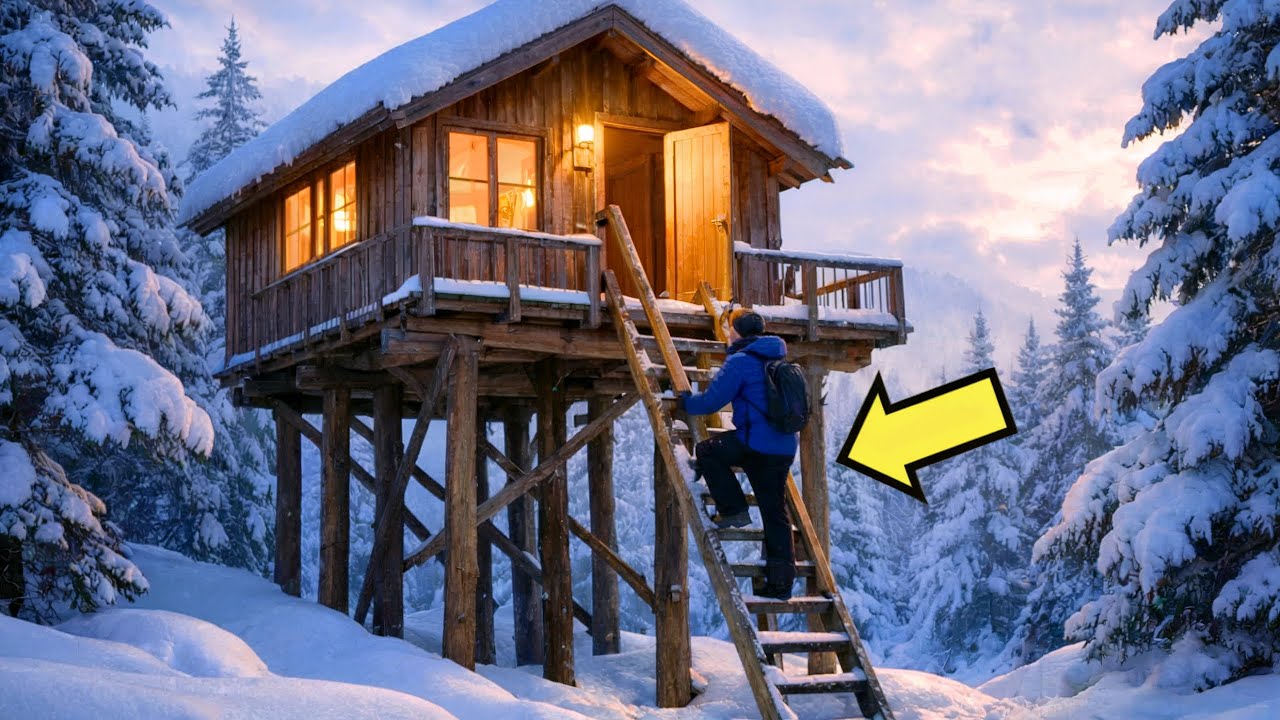 THEY CALLED HIM CRAZY FOR BUILDING THE CABIN ON WOODEN STILTS… UNTIL THE STORMS CAME