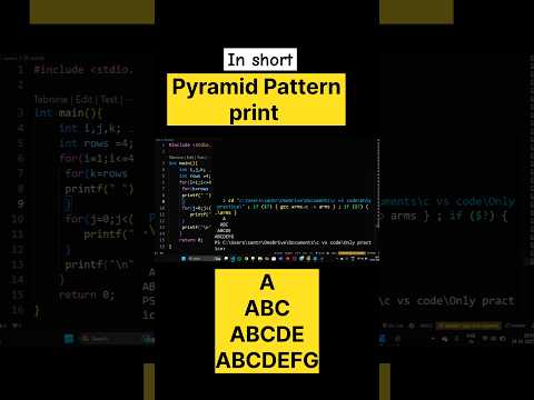 Pyramid Pattern printing