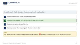 Automotive Chassis Systems | Chapter 7.BT (Part 2/6) — Multiple-choice Q14-27