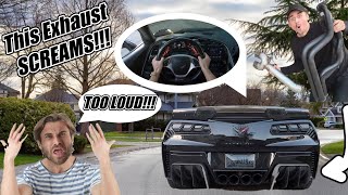 First REACTIONS to Long Tube Headers + Exhaust On My Z06 Corvette!