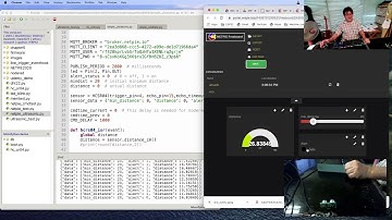 Micropython, ESP32, and NETPIE 2020 : measure distance with ultrasonic sensor
