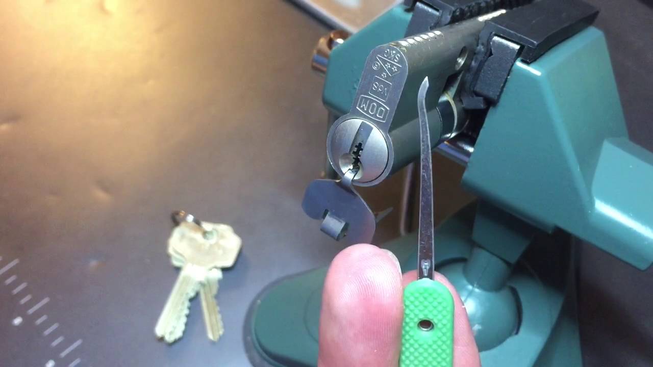 [92] Dom Plura SKG** Euro Profile Cylinder Picked and Gutted