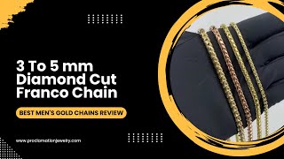 3 To 5 Mm Diamond Cut Franco Chain Best Mens D Chains Review