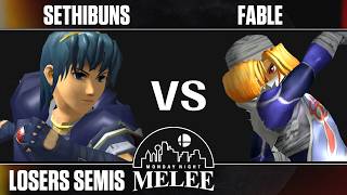 MNM 500 - Losers Semis - BrockoSpotify | sethibuns (Marth) VS Fable (Sheik) - SSBM Net Worth