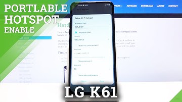 How to Enable Portable Hotspot on LG K61 - Share Wi-Fi