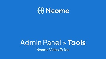 Admin Panel: Tools