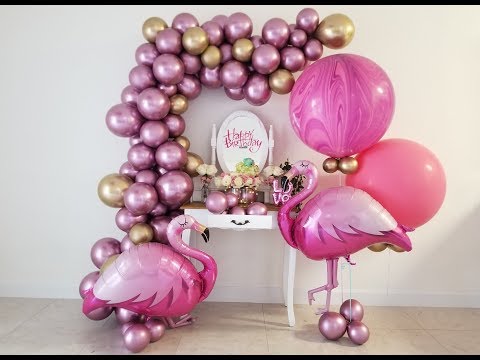 COMO HACER UN ARCO DE GLOBOS - decoracion cumpleaños - guirnalda de globos
