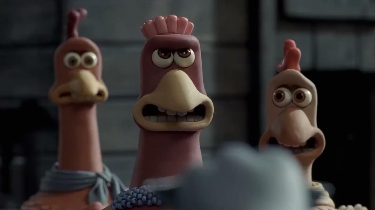 Chicken Run 👊🐔🦶 Chicken Fight in the Mud Scene 👊🐔🦶 YouTube