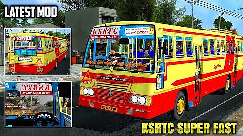 KSRTC Super Fast Bus Mod for BUSSID | Realistic Kerala Bus