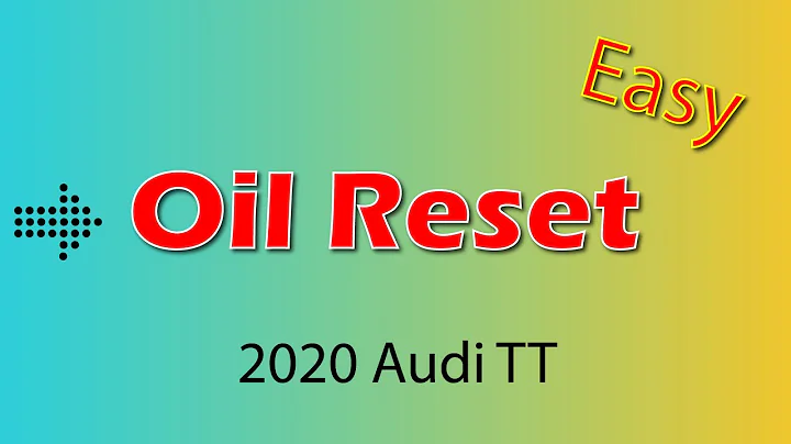 How to Use Oil Reset Function on SDS | 2020 Audi TT
