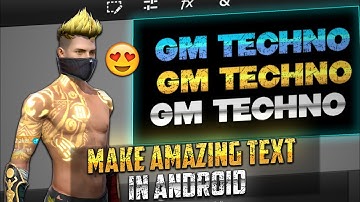 Best Text Gradient Like Dark Tips FF On Android // Mobile से Attractive  Text Gradients कैसे बनाएं