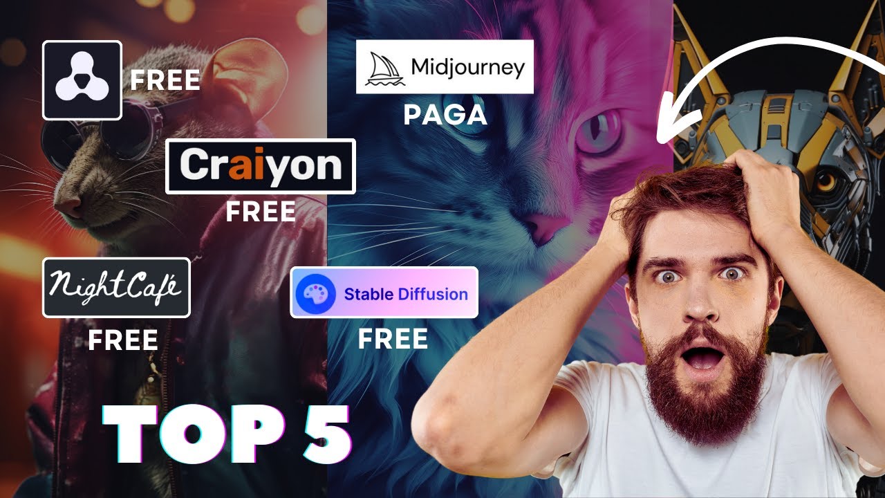 😲 TOP 5 mejores PAGINAS GRATIS Y PAGA DE IA PARA CREAR IMAGENES 2024 ...