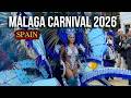 Málaga Carnival Grand Parade 2026 Colorful Costumes City Streets Celebration 4K Málaga Carnival Grand Parade 2026 Colorful Costumes City Streets Celebration 4K