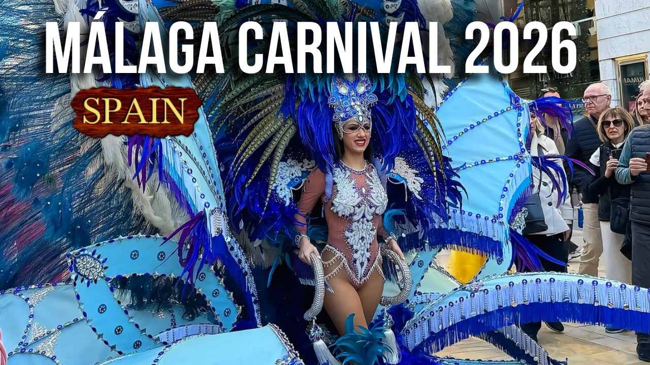 Málaga Carnival Grand Parade 2026 🎭 | Colorful Costumes & City Streets Celebration 4K