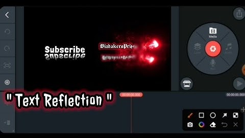 🔴 3D Text Wave Reflection (Reveal) | Kinemaster Tutorial
