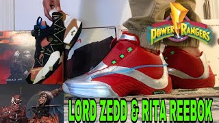 Reebok Answer Lord Zedd Power Rangers Sneaker On Feet ,Rita Repulsa Instapump Fury Shoe Review