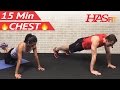 15 Min Chest Workout at Home - Chest Workouts with Dumbbells - Pectoral Exercises for Men & Women