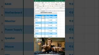 How to create spin button in Excel #excelshorts #excel #excel #exceltips #tricks