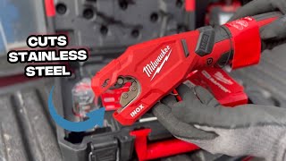 New Milwaukee M12 Raptor Pipe Cutter *Now Cuts Stainless Steel ! M12 PCSS #milwaukee #m12 #hvac