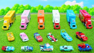 Disney Pixar Cars Unboxing Review | Mega Haulers Collection 🚛 Piston Cup Racers