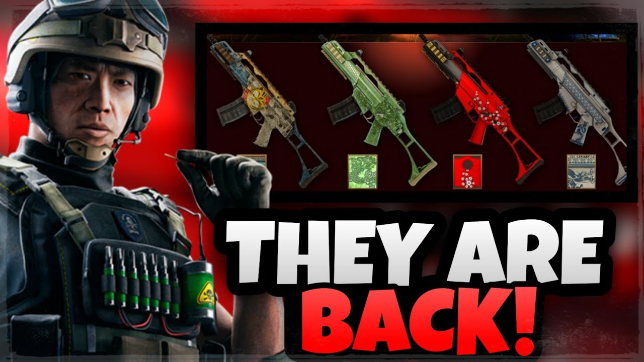 Old Operation Blood Orchid Seasonal Weapon Skins Are Back Rainbow Six Siege Youtube