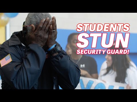 Teens Stun Security Guard Bringing him to Tears!