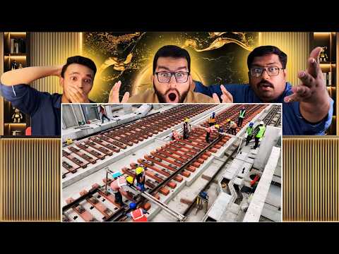 😲Is This India's Most Advanced Bullet Train Track? 🚄 NHSRCL Track System | Pakistani Reaction 🔥