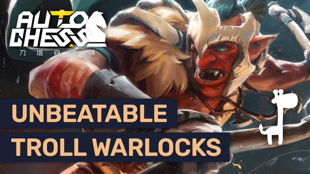 LATEST UPDATE Dota Auto Chess UNBEATABLE TROLLS WARLOCK | High Rank Replay