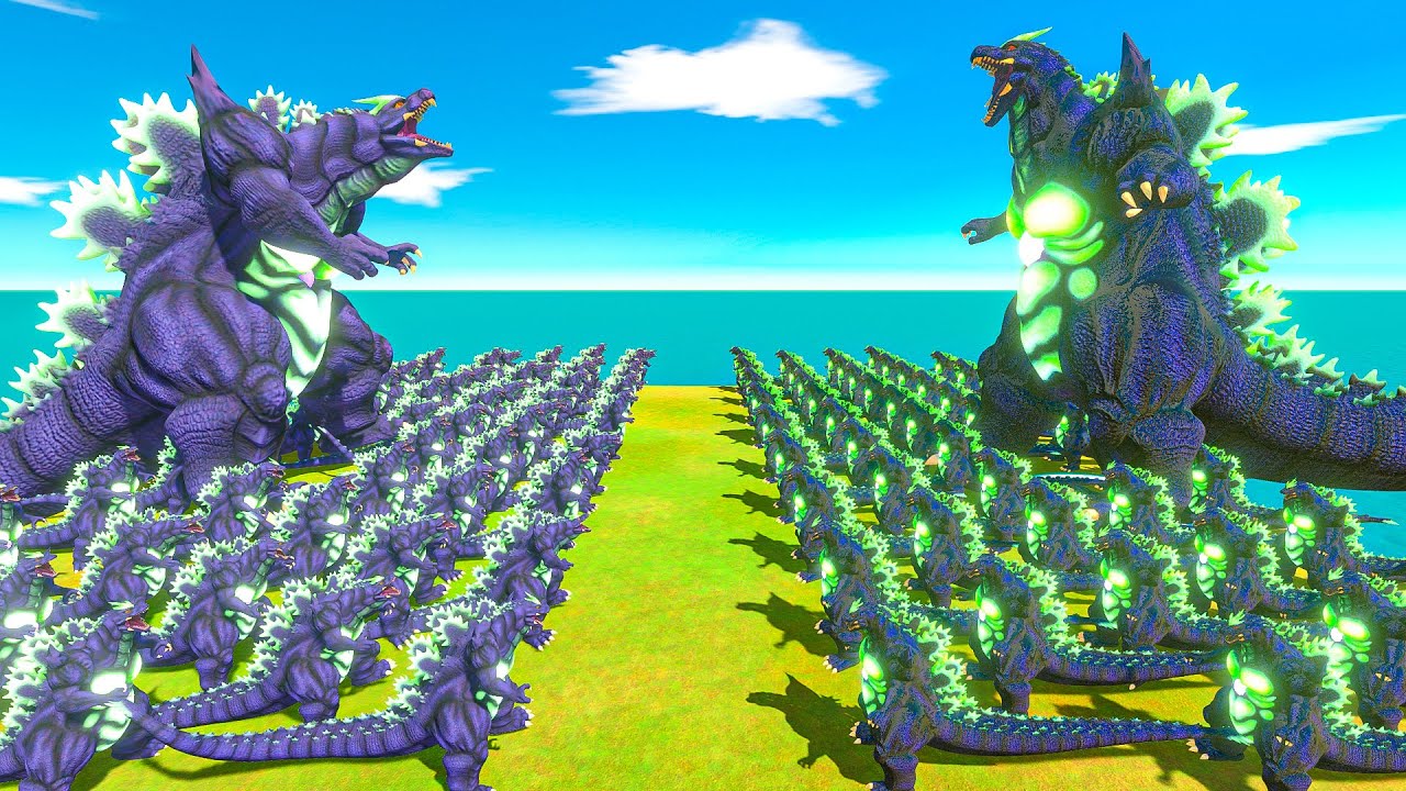Growing Size Comparison – Super Godzilla vs Itself ! - Animal Revolt Battle Simulator