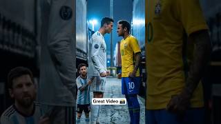 Messi Ronaldo 🤝♥️ #messi #ronaldo #neymar #mbappe #haland #football #shorts