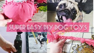 3 Super Easy DIY Dog Toys | Home-made dog toys | Interactive dog toys