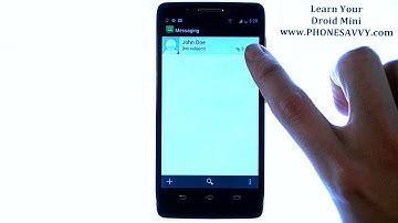 Motorola Droid Mini - How Do I Delete Text Messages