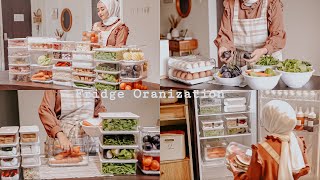 FOOD PREPARATION & FRIDGE ORGANIZATION | MENATA ISI KULKAS MENGGUNAKAN FOOD CONTAINER SUPAYA RAPI