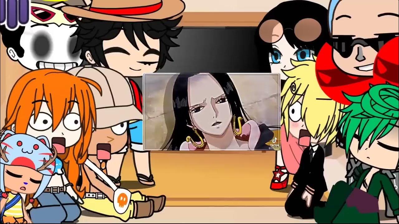 Straw hats react to Luffy Boa Hancock, onepiece YouTube