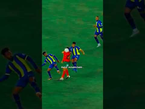 قتالية المهدي مشخشخ لاعب المنتخب المغربي المحلي ولاعب الرجاء البيضاوي الرياضي