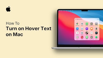 How to Turn on Hover Text on Mac