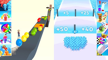 ✅ Satisfying Mobile Games - Count Masters Vs Stack Rider - All Level Gameplay