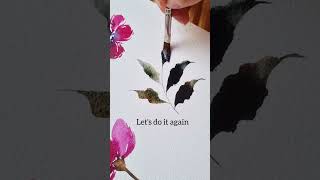 Painting Leaves Using Dagger Brush