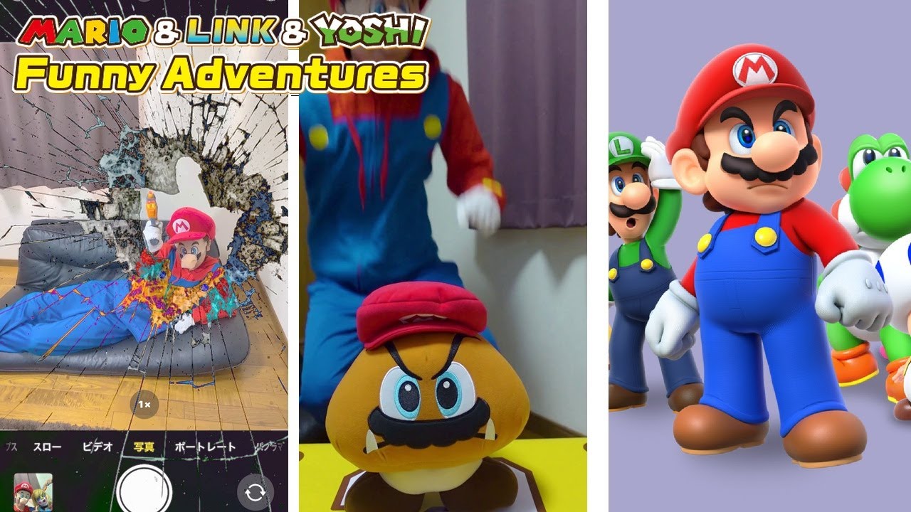 The Funny Adventures of Mario & Link ＆ Yoshi 🤣 ＃5375 - YouTube