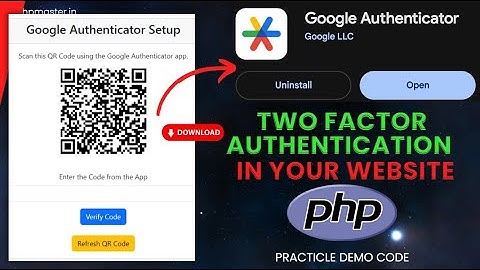 How to Implementing Google Authenticator for Two-Factor Authentication (2FA) in PHP  | Easy Way