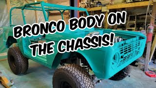 Tub on Chassis  1966 Ford Bronco Restoration Project